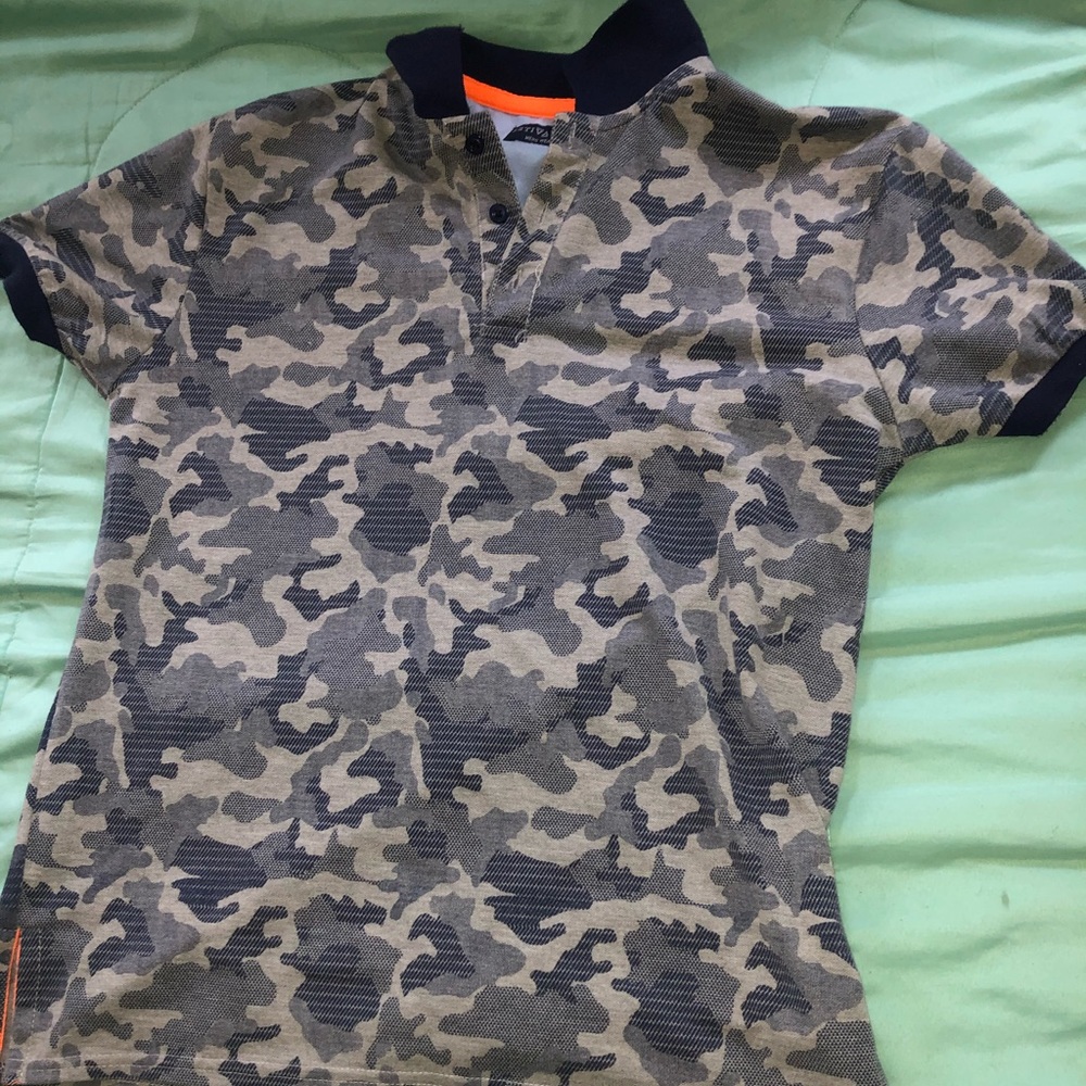 Camo polo shirt